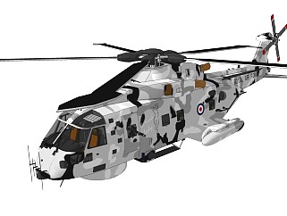 超精细直升机模型 Helicopter (27)